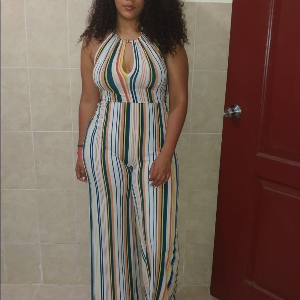 Multi-Color Jumpsuit - Picture 2 of 2